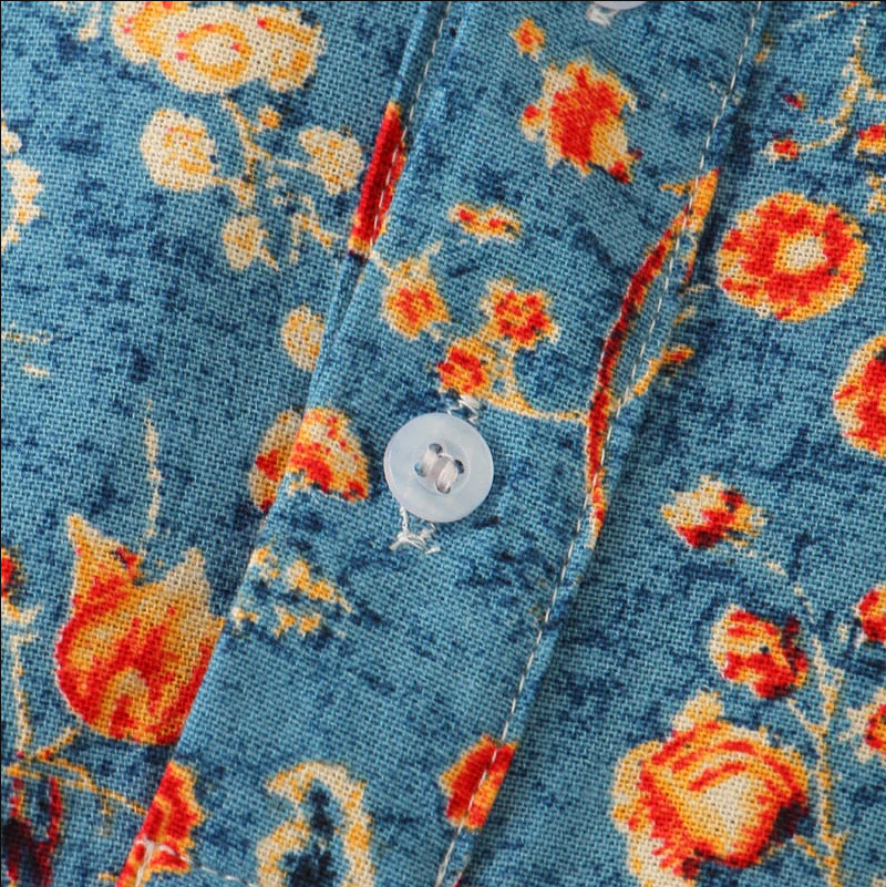 Marco | Floral Print Short Sleeve Shirt For Men