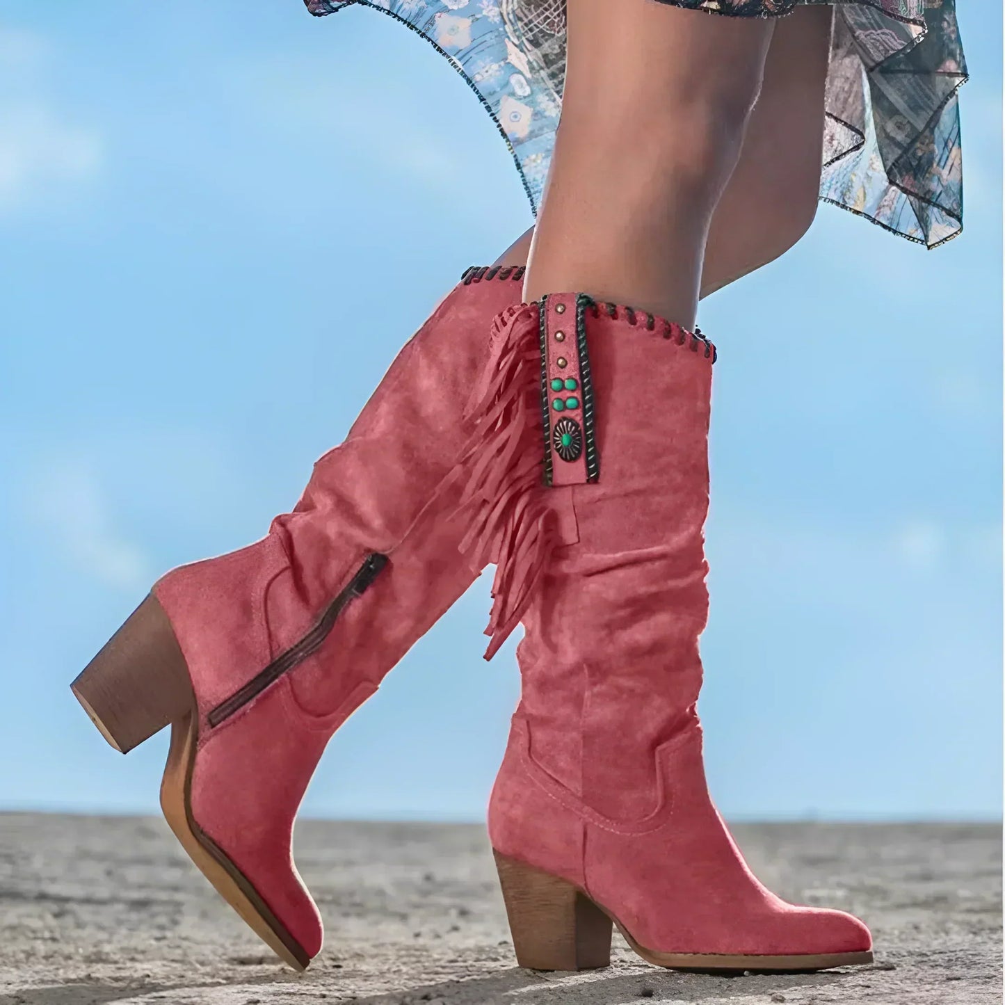 Solenea | Boho Western Cowboy Boots for Women