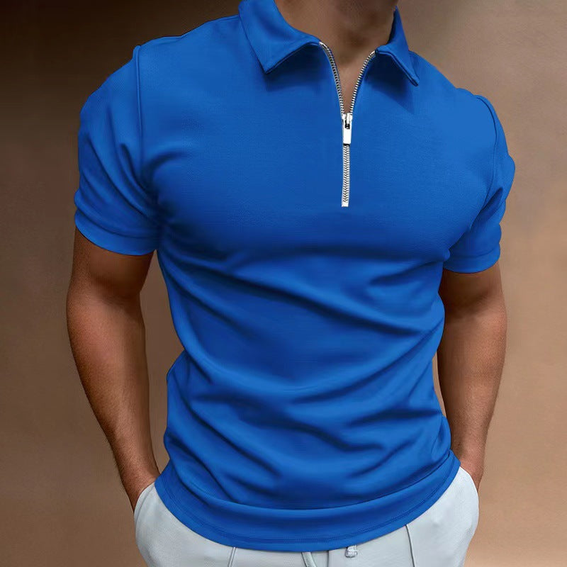 Men’s Zip-Up Polo Shirt