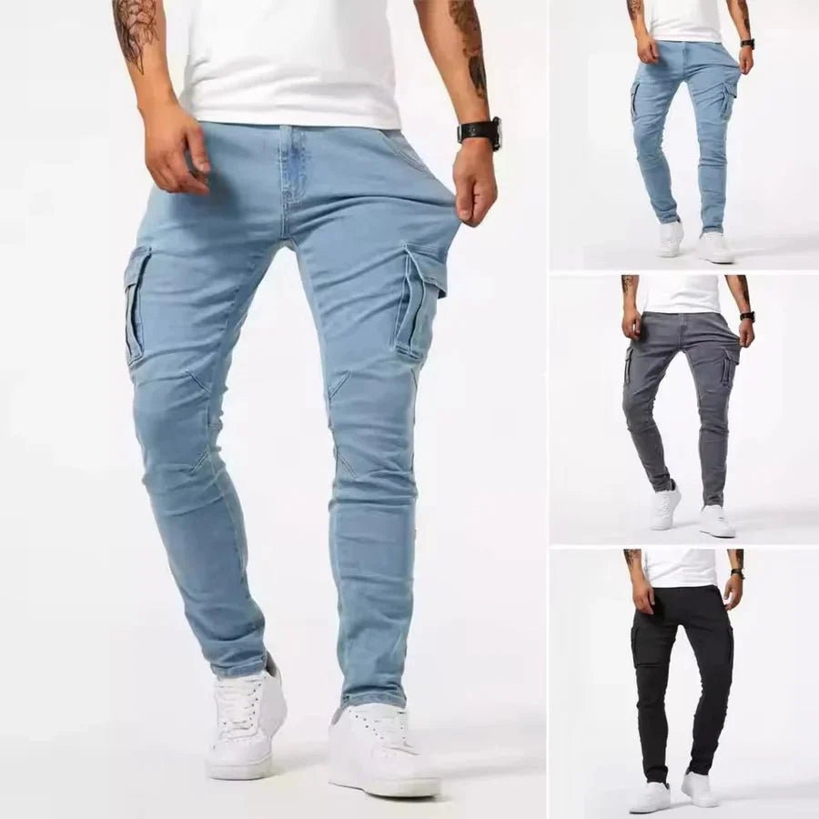Modern Tapered-Leg Cargo Pants for Men