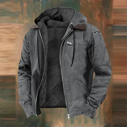 Ambrose | Hooded Bomber Jacket with Warm Design for Men