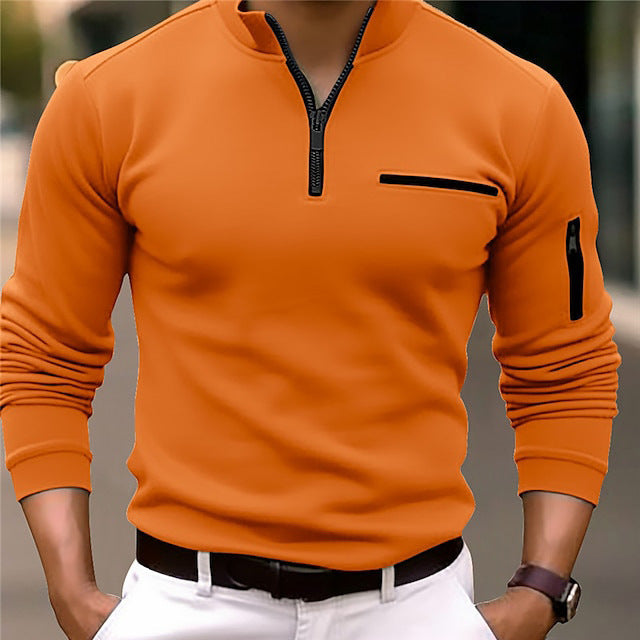 Men’s Slim-Fit Quarter-Zip Pullover