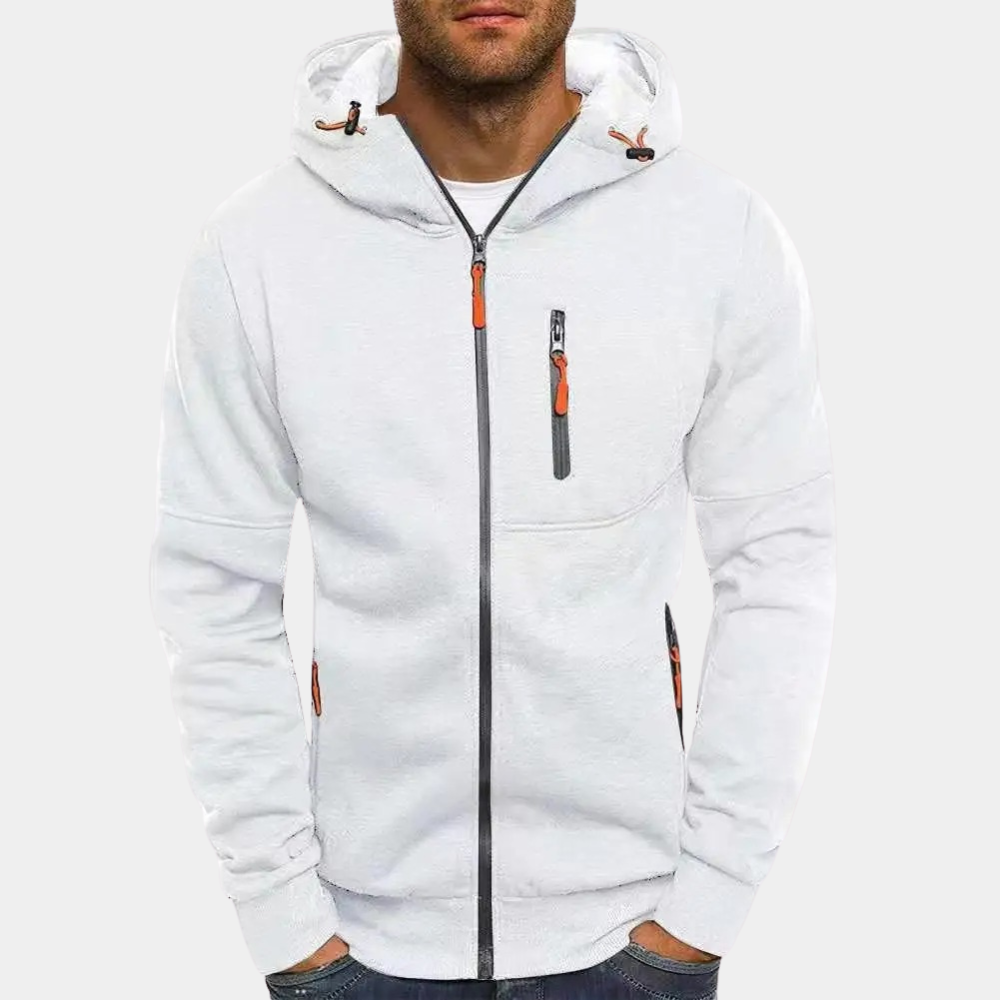 Jacks | Men's Zip-Up Hooded Sweater with Practical Design