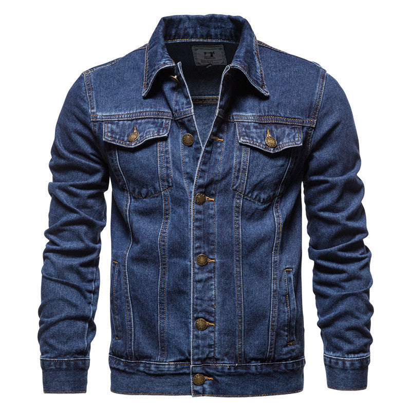 Timeless Button-Up Denim Jacket for Men