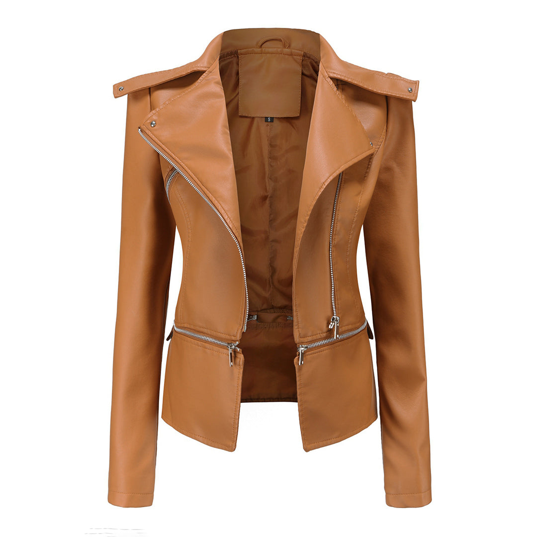 Zoraya | Slim Fit Biker Jacket for Women