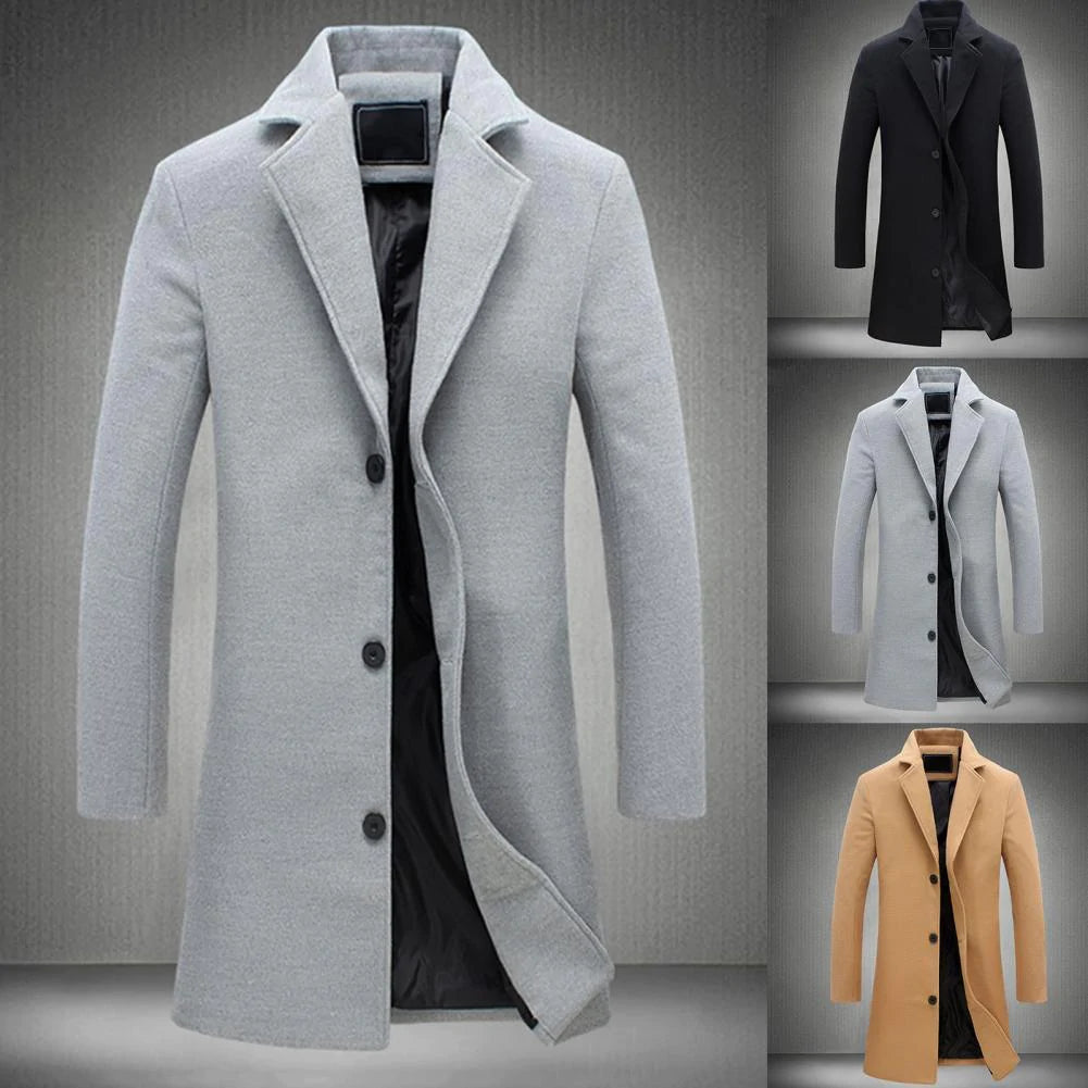 Josiah | Stylish Long Winter Coat for Men