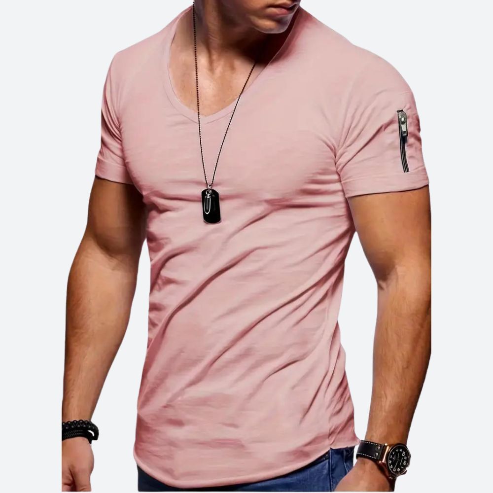 Levie | Stylish V-Neck Casual T-Shirt for Men