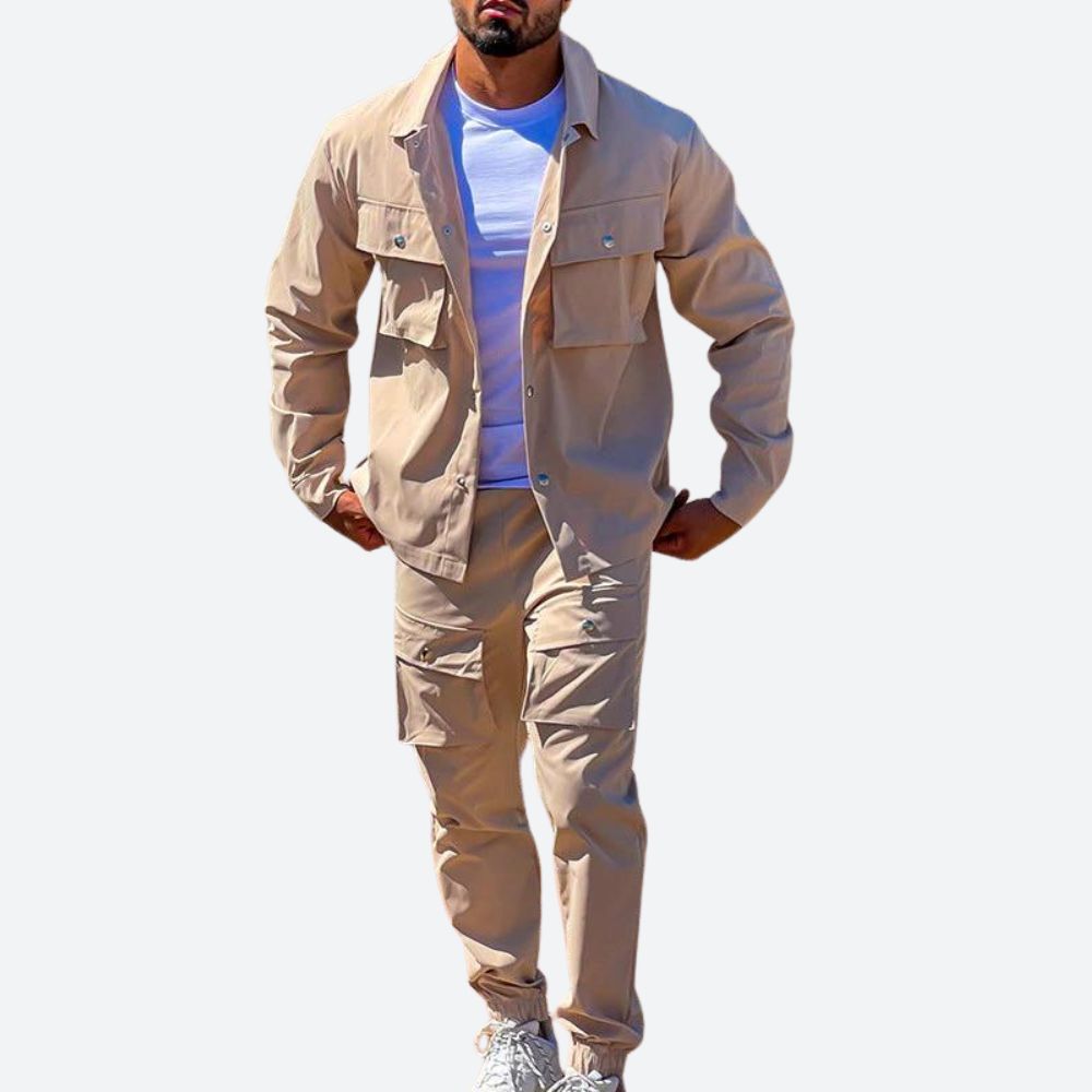 Merick | Stylish Two-Piece Cargo Set for Men