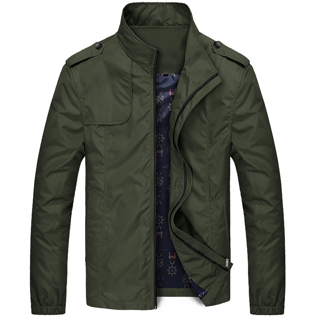 Axel | Lightweight Summer Jacket With Stand-up Collar For Men