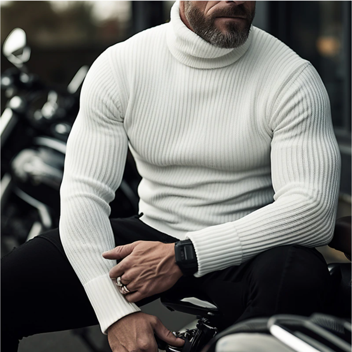 Abdullah | Men's Classic Turtleneck for Elegance and Warmth