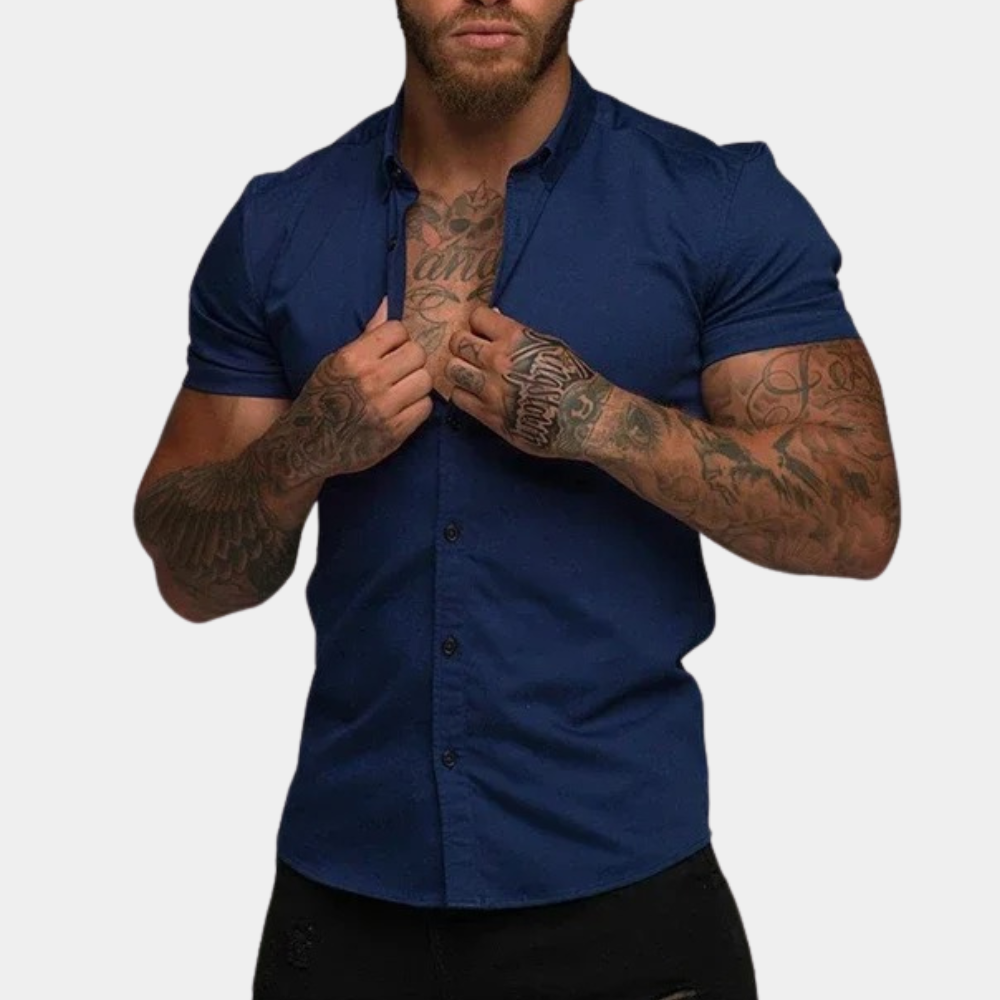 Simon | Short Sleeve Shirt with Classic Design for Men