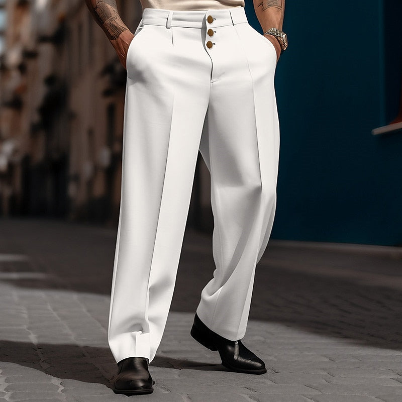 Arian | Elegant Straight Cut Suit Pants for Men