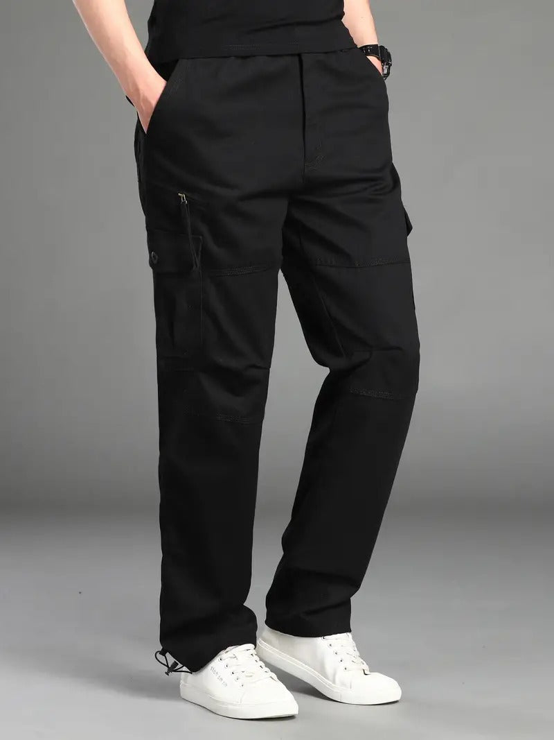 Tucker | Men's Casual Straight-Fit Multi-Pocket Cargo Pants