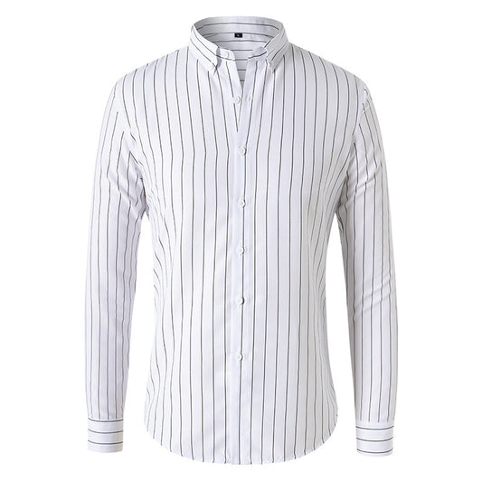 Men’s Classic Striped Dress Shirt