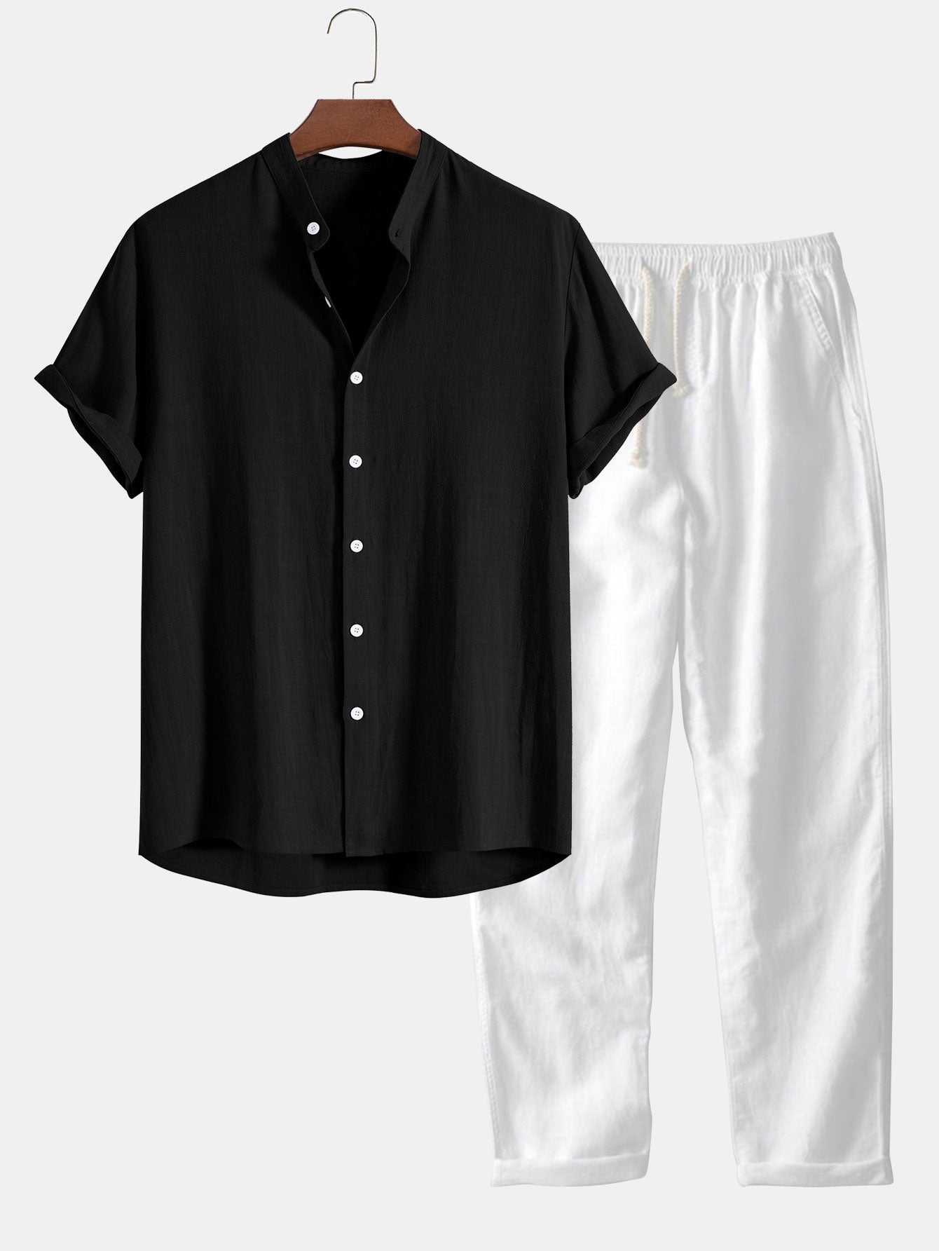Kenji | Men's Summer Polo and Tailored Pants Set