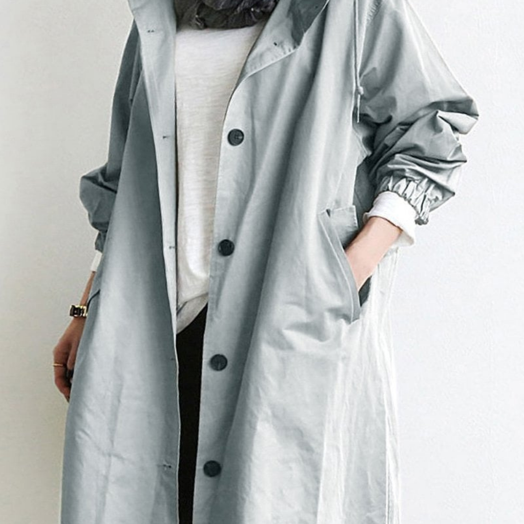 Zephyrine | Long Waterproof Trench Coat for Women