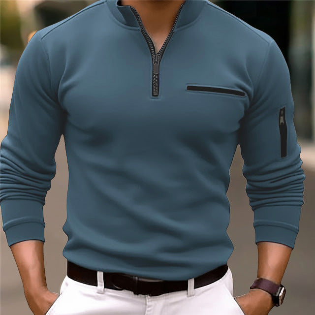 Men’s Slim-Fit Quarter-Zip Pullover