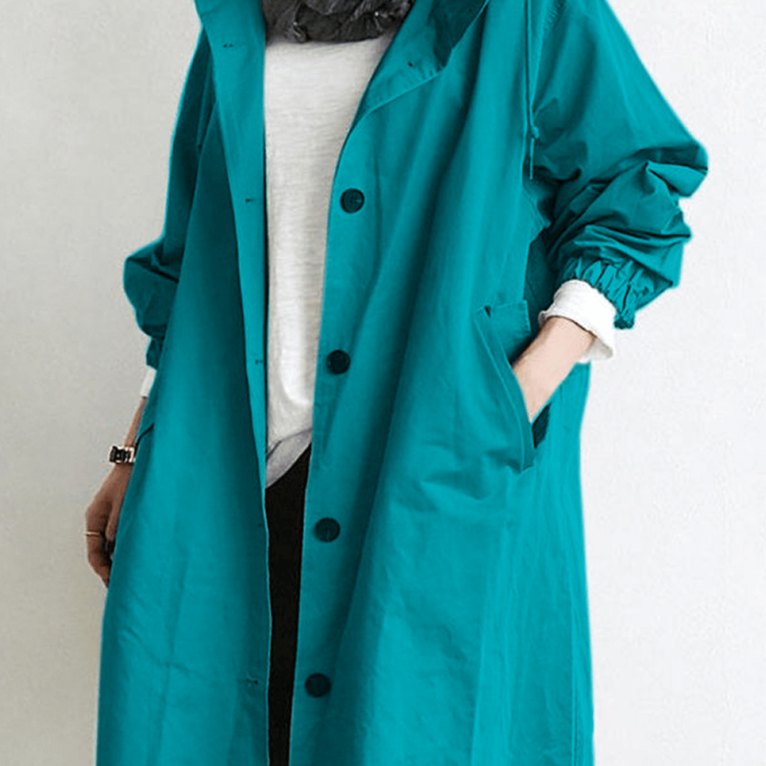 Zephyrine | Long Waterproof Trench Coat for Women