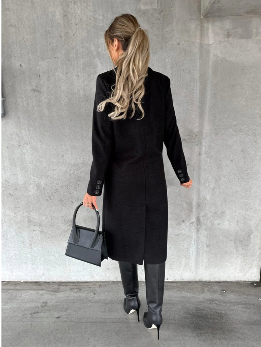 Women’s Timeless Double-Breasted Long Coat