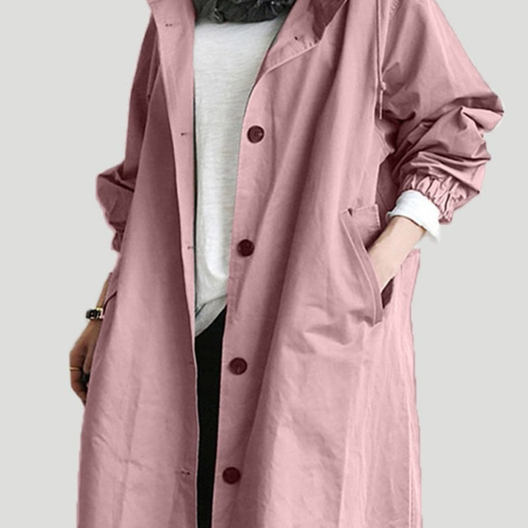 Zephyrine | Long Waterproof Trench Coat for Women