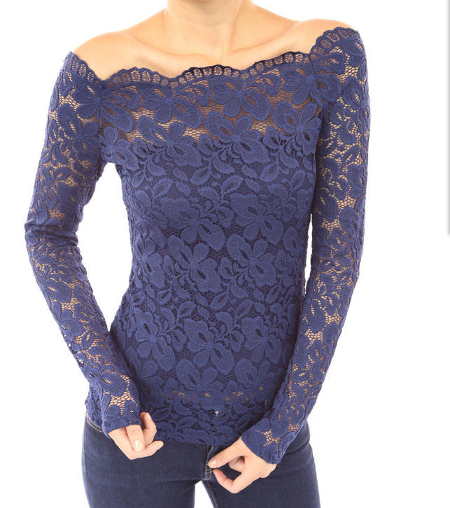 Emma - Elegant Floral Lace Top for Women