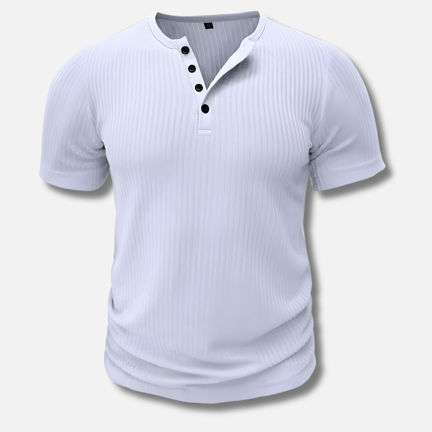 Cedric | Slim-Fit Henley T-Shirt for Men