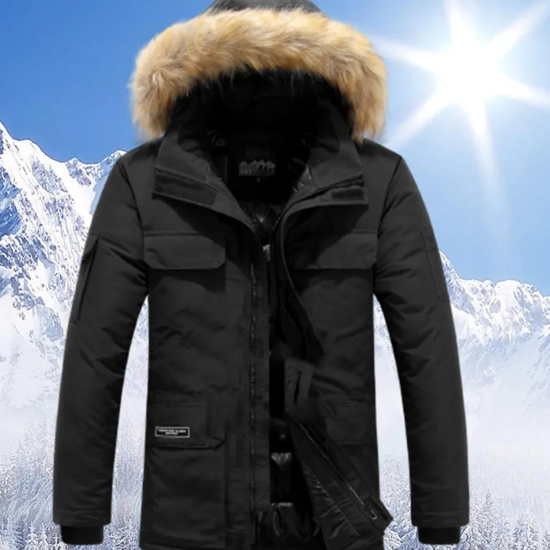 Jun	| Men's Stylish Winter Jacket with Hood and Warm Interior