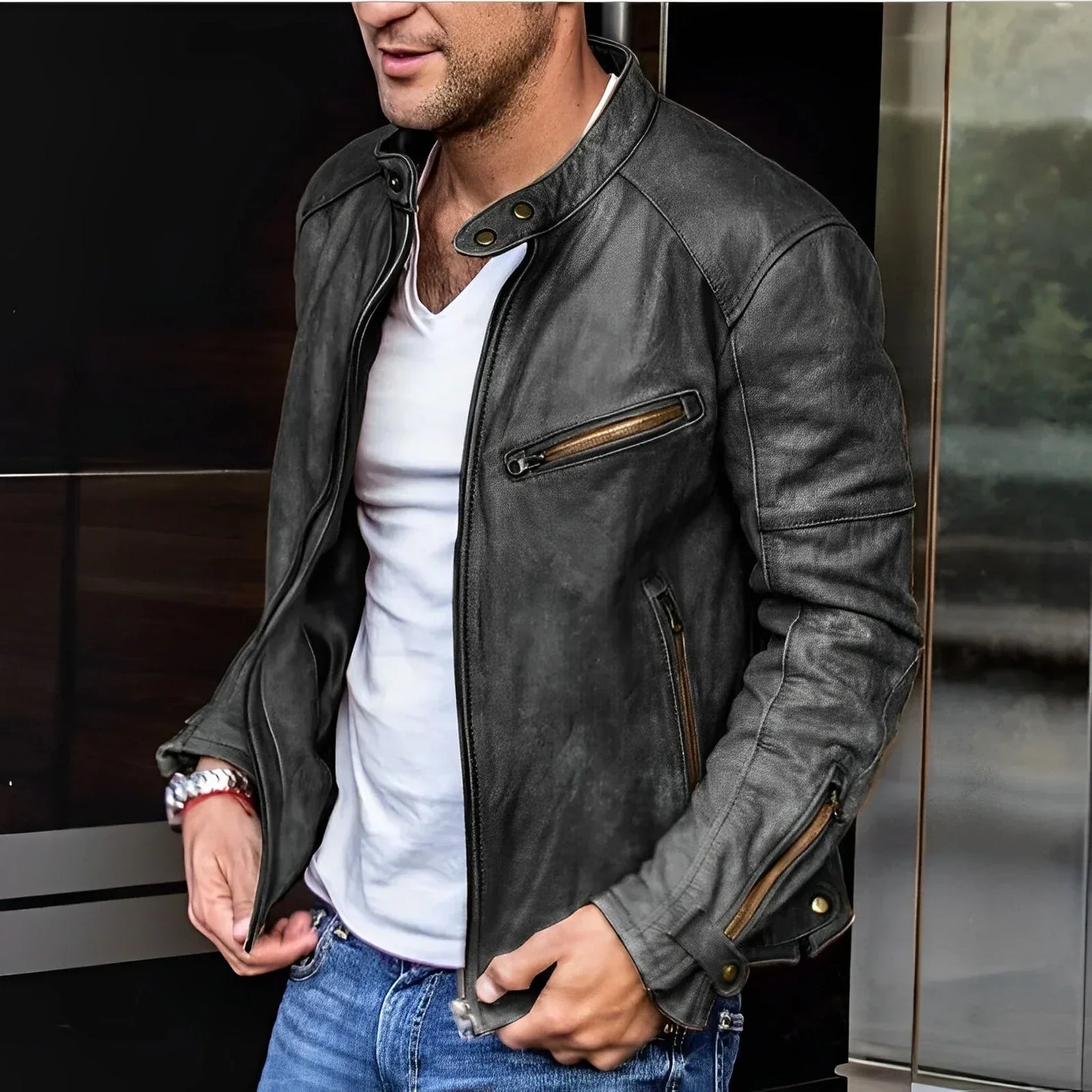 Reef | Waterproof Zip-Front Jacket With Stylish Design for Men