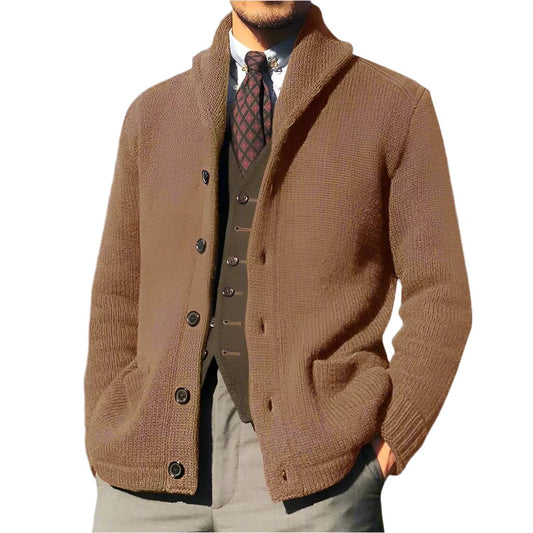 Raj | Premium Knitted Button-Up Cardigan for Men