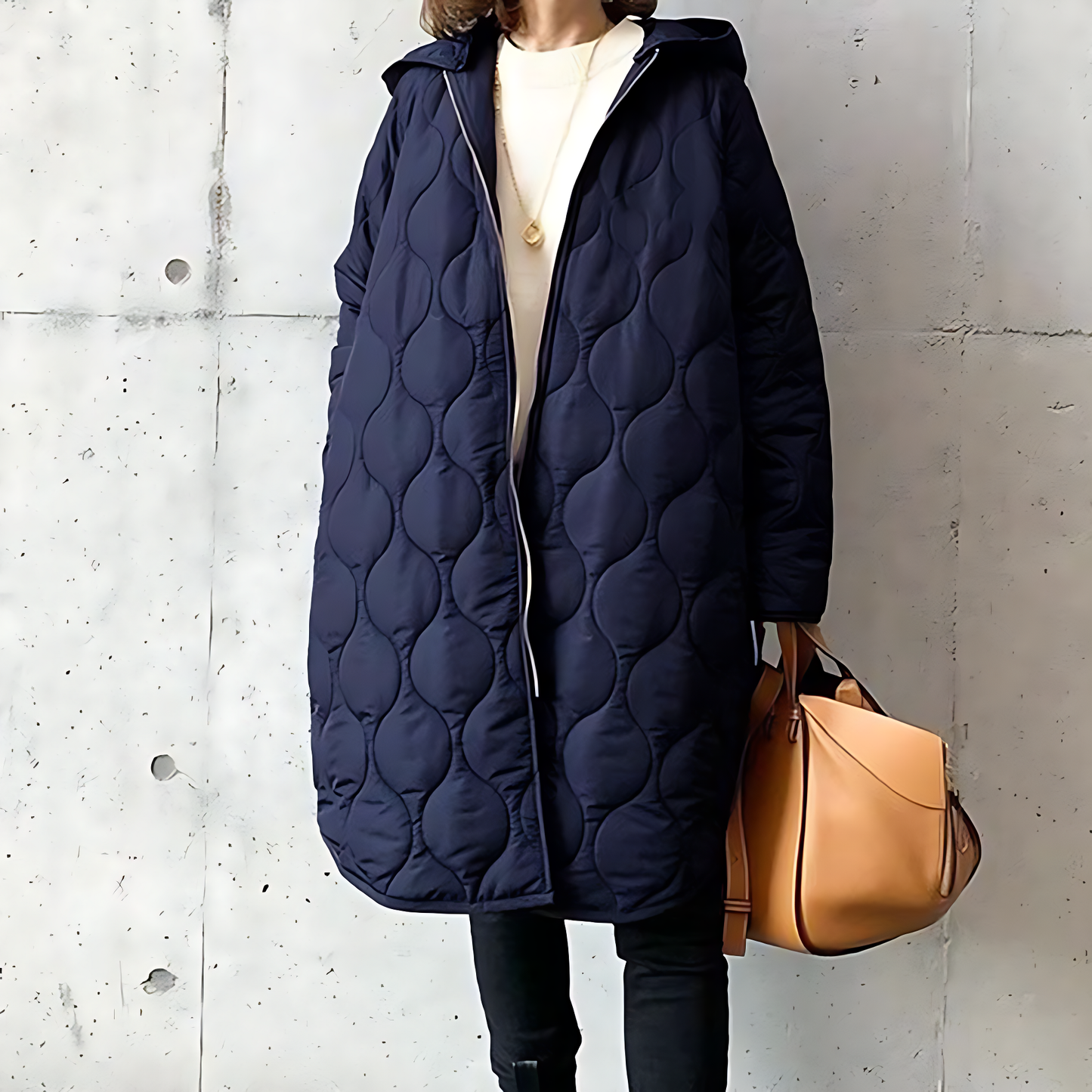 Women’s Oversized Quilted Hooded Coat