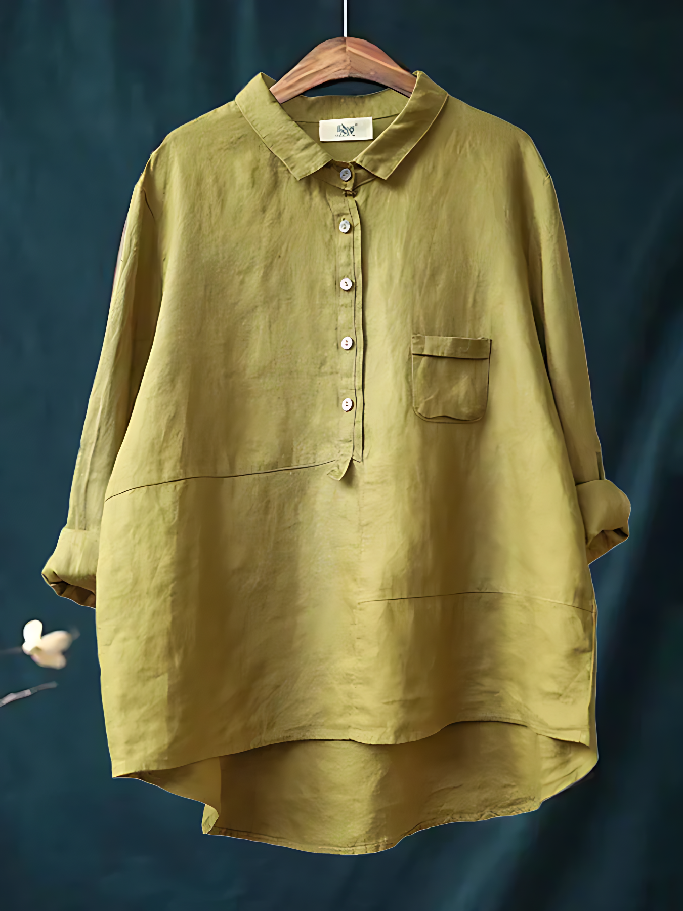 Boho-Chic Linen Shirt for Women