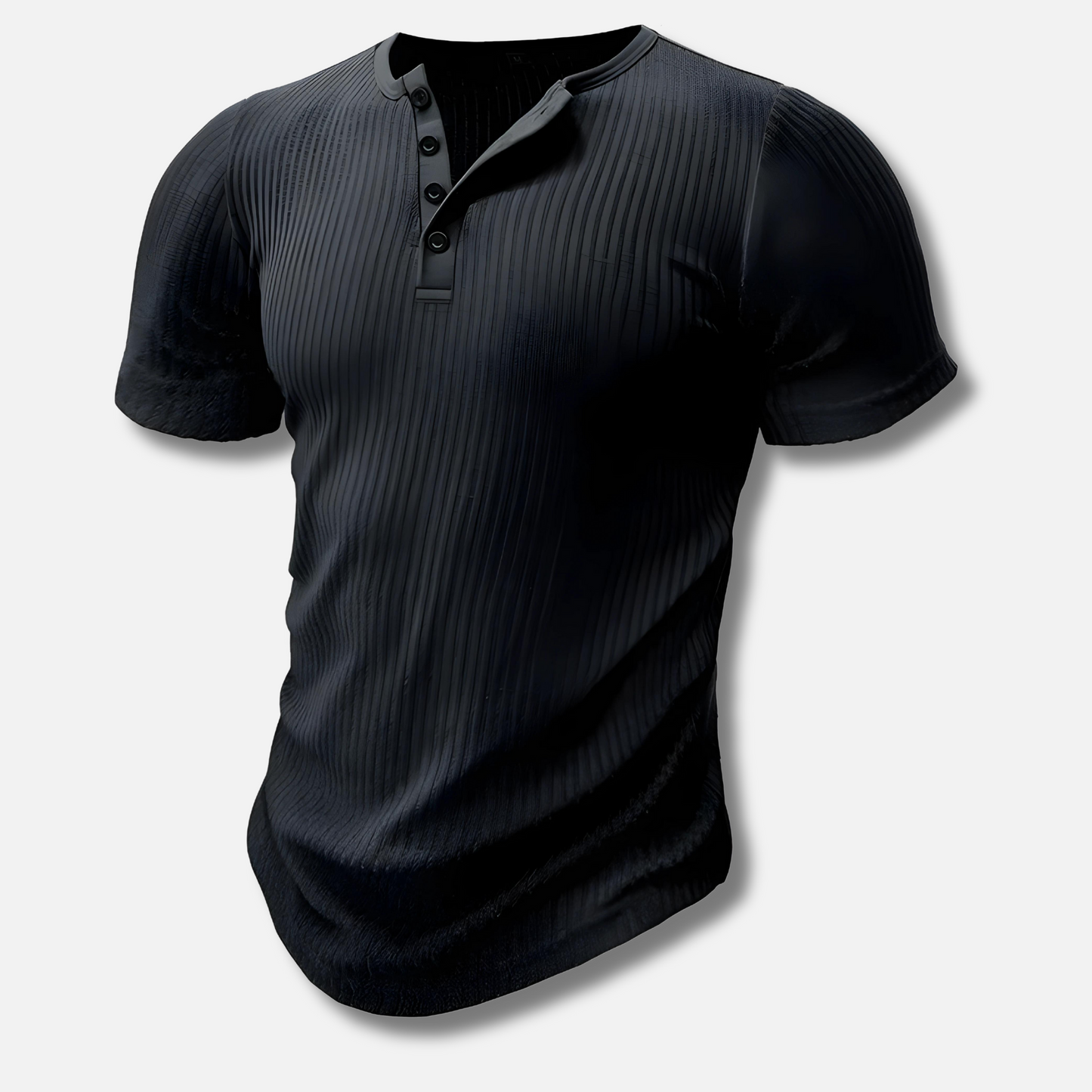 Cedric | Slim-Fit Henley T-Shirt for Men