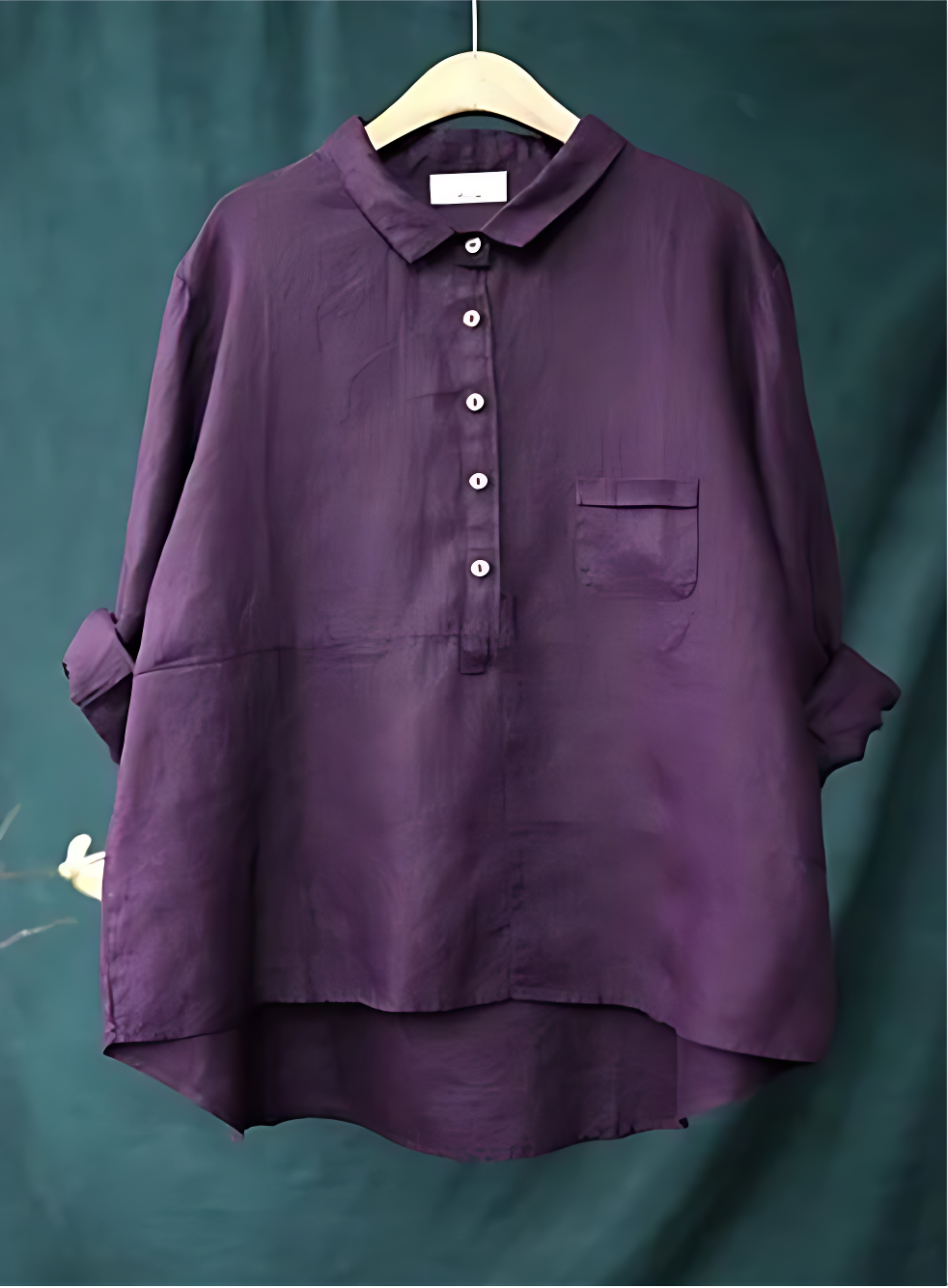 Boho-Chic Linen Shirt for Women