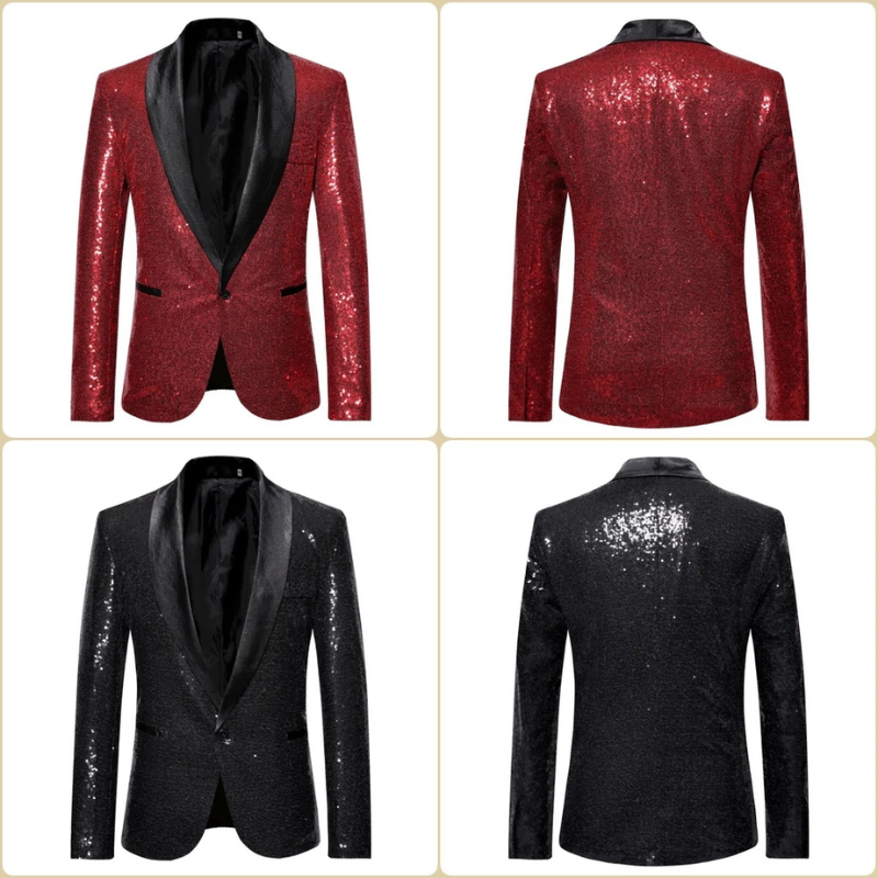 Kester | Formal Sequin Coat for Men