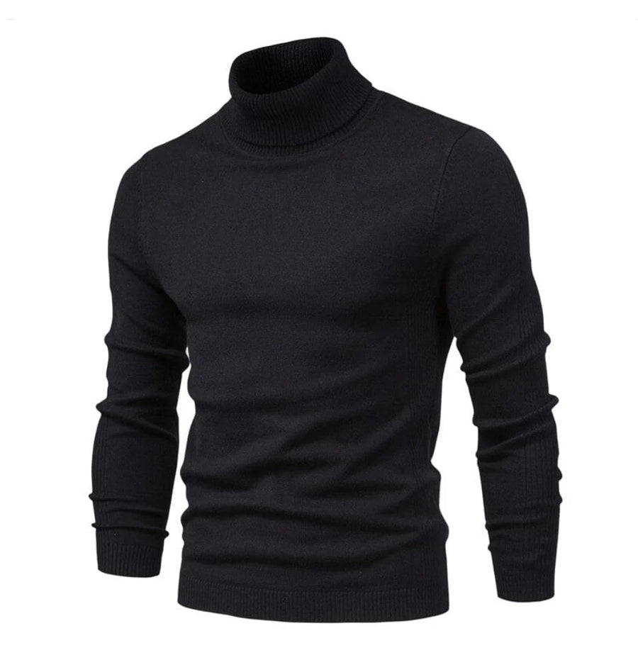 Soft Knitted Turtleneck Sweater for Men