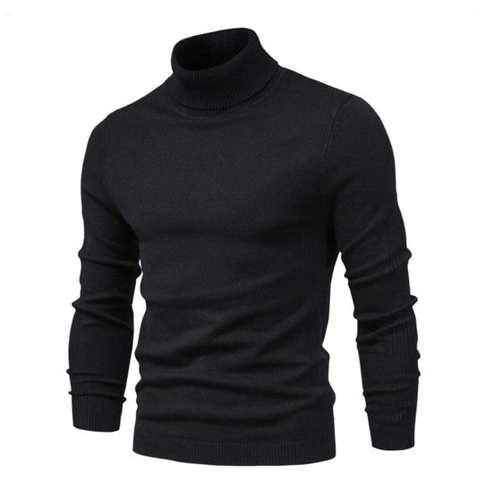 Soft Knitted Turtleneck Sweater for Men