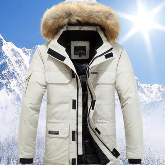 Jun	| Men's Stylish Winter Jacket with Hood and Warm Interior