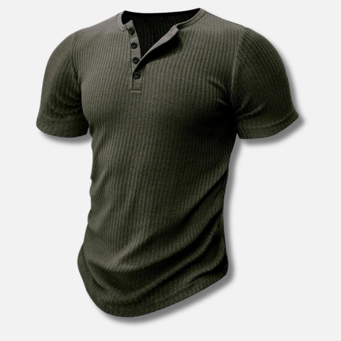 Cedric | Slim-Fit Henley T-Shirt for Men