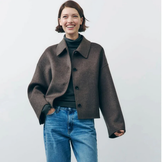 Ethelyn | Oversized Button-Down Winter Coat for Women