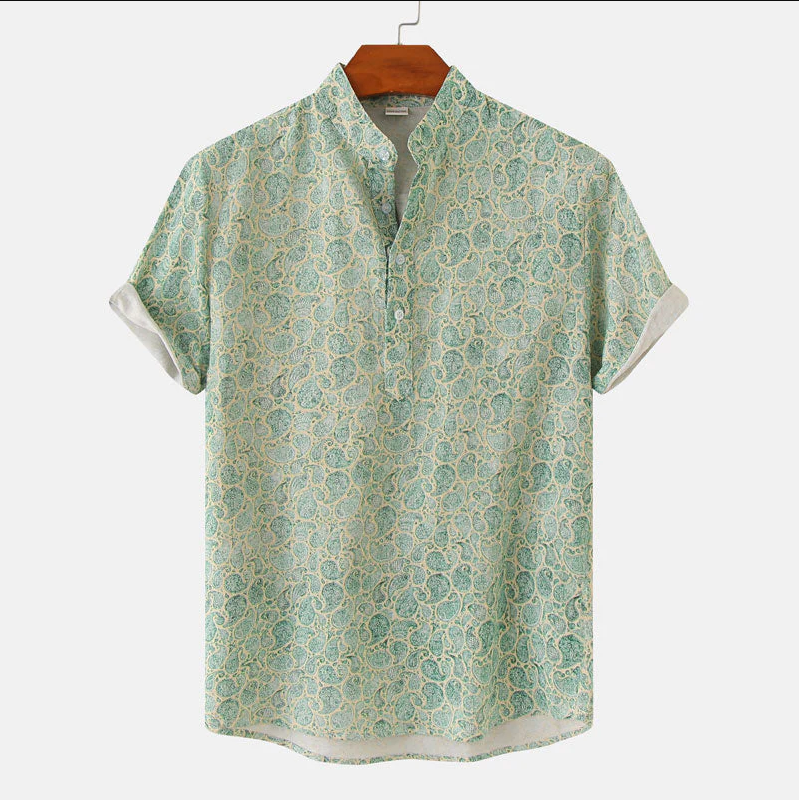 Marco | Floral Print Short Sleeve Shirt For Men