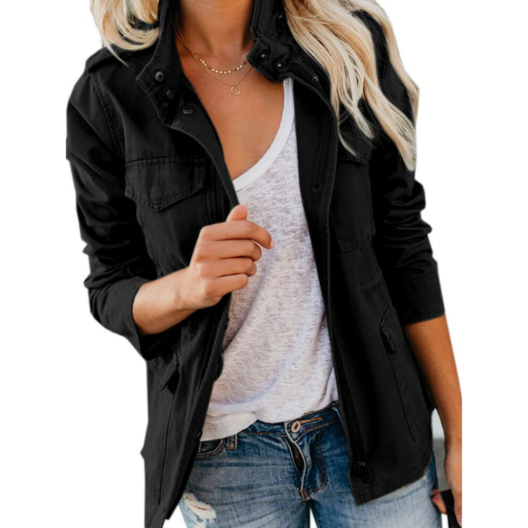 Makena | Modern Chic Jacket With Zipper for Women