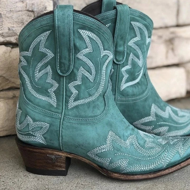Ianthe | Embroidered Cowboy Boots for Women