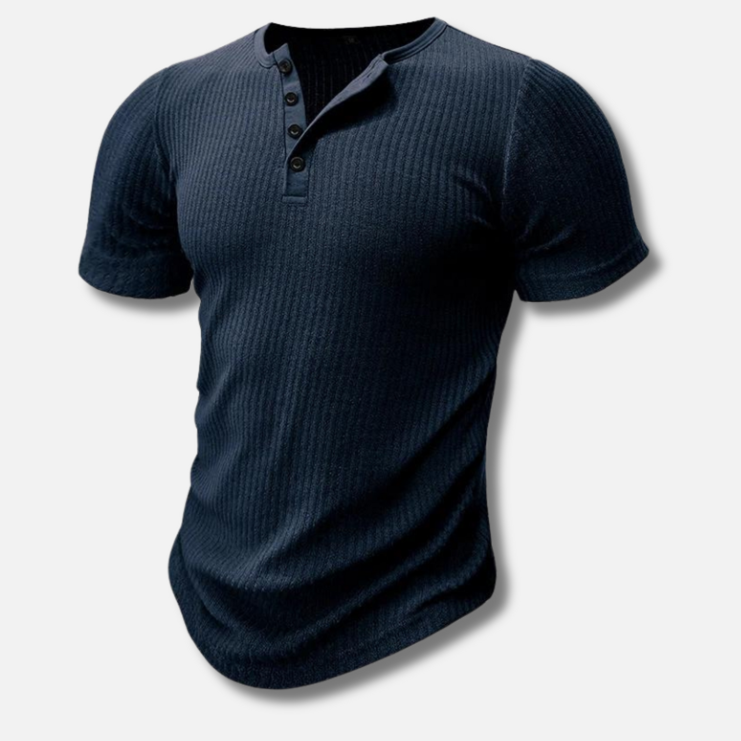 Cedric | Slim-Fit Henley T-Shirt for Men
