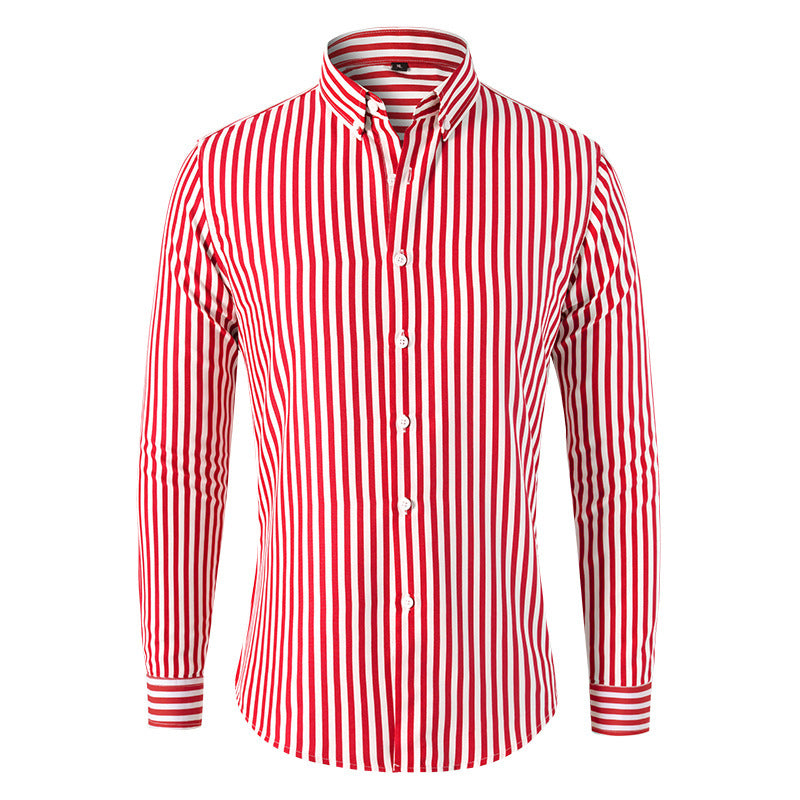 Men’s Classic Striped Dress Shirt