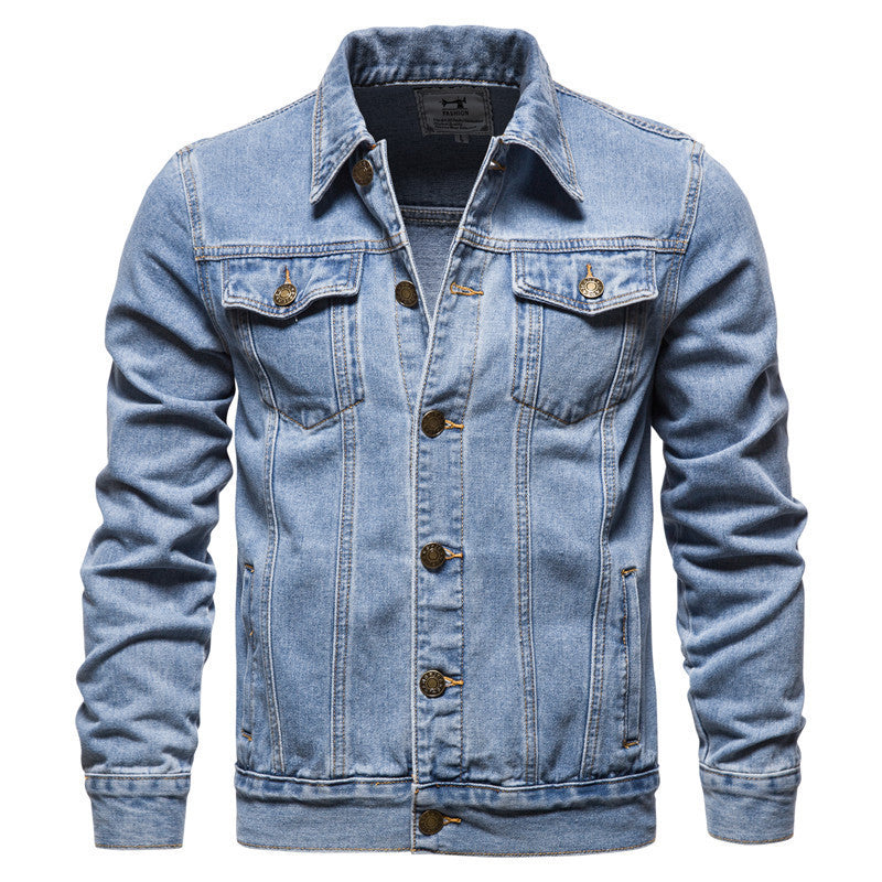 Timeless Button-Up Denim Jacket for Men