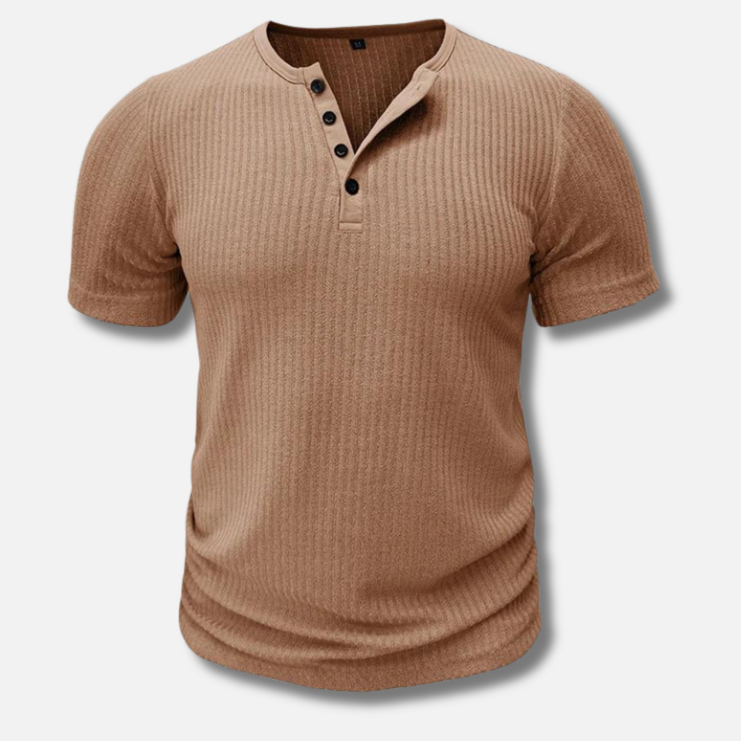 Cedric | Slim-Fit Henley T-Shirt for Men