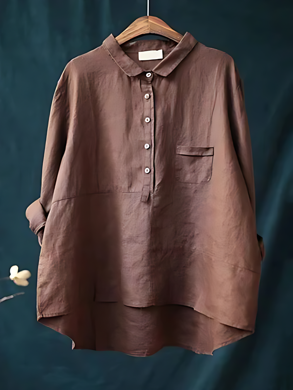 Boho-Chic Linen Shirt for Women