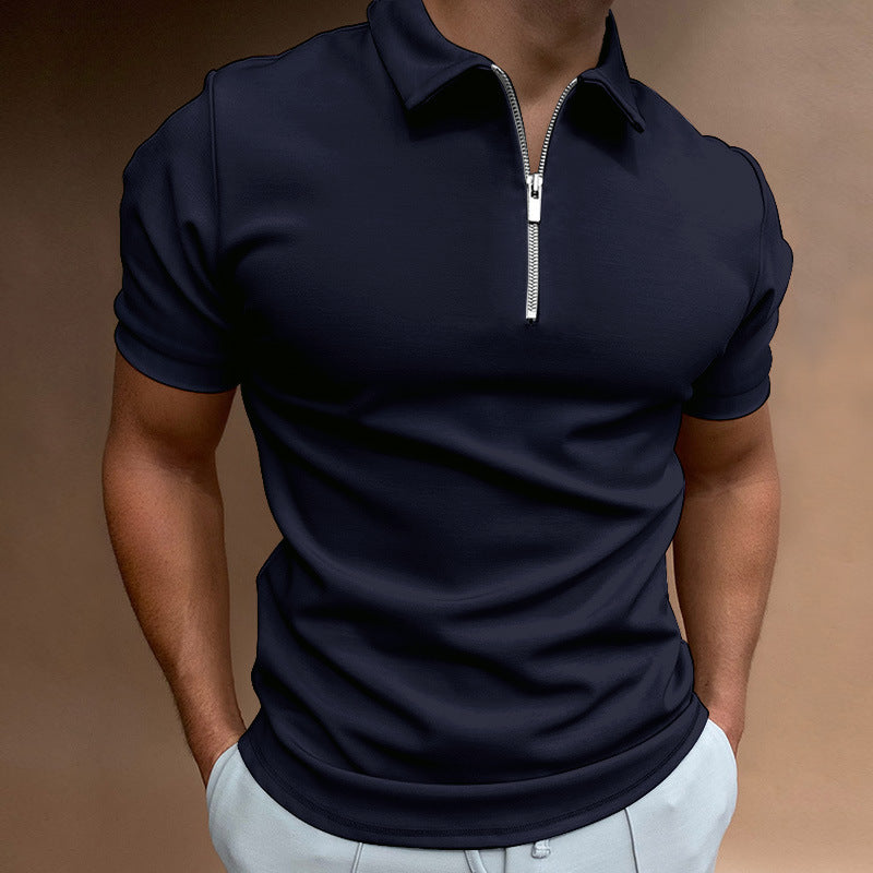Men’s Zip-Up Polo Shirt