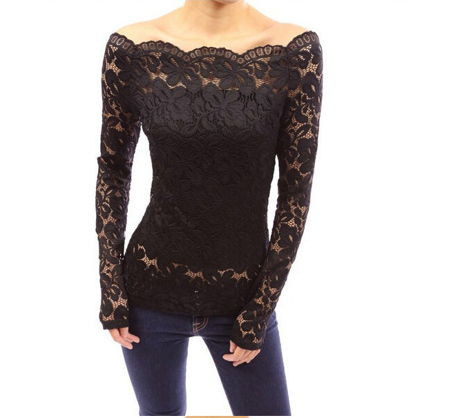 Emma - Elegant Floral Lace Top for Women