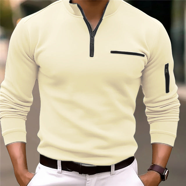 Men’s Slim-Fit Quarter-Zip Pullover